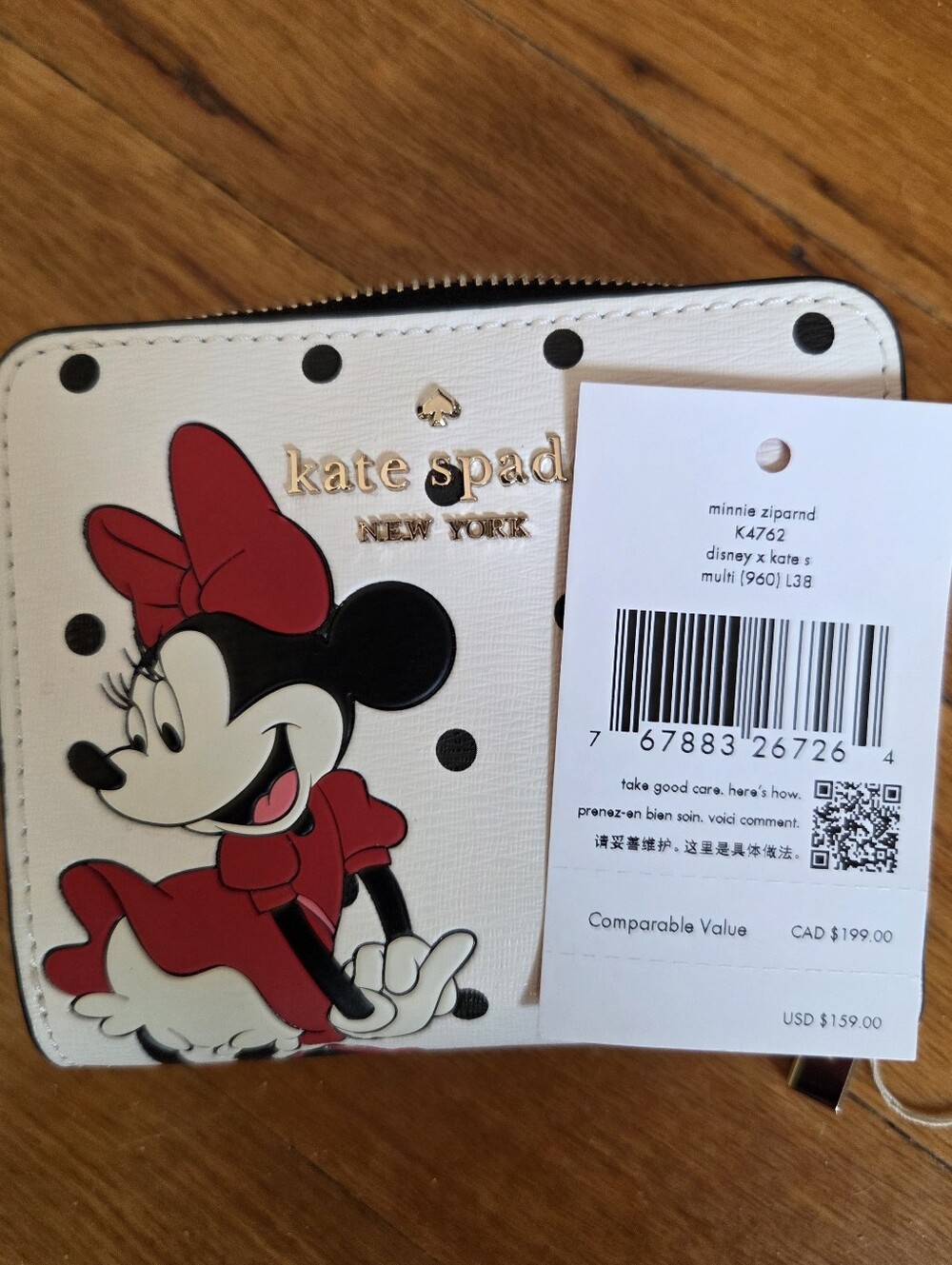 Kate Spade x Disney Minnie Mouse 3 Piece Bundle 2 Crossbody Bags + NWT Wallet - Picture 12 of 16